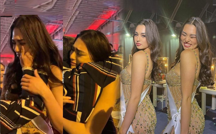 Miss Universe Thái Lan mặc váy xuyên thấu mỏng tang nhưng bức hình khóc sau chung kết mới khiến fan chú ý Ảnh 2