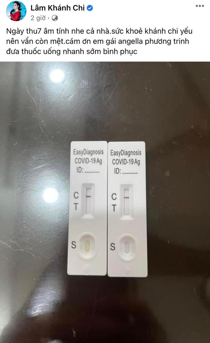 Chia sẻ mới đây của lâm Khánh Chi.