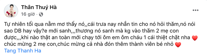 Bạn thân công khai tin nhắn Tăng Thanh Hà báo tin vui, tiết lộ thời gian sinh nhóc tỳ Ảnh 4