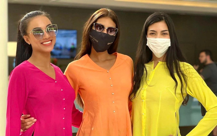 Kim Duyên đem áo bà ba đậm chất miền Tây tặng hội chị em thân thiết tại Miss Universe Ảnh 2