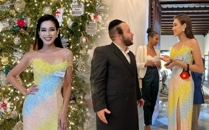 Đỗ Thị Hà diện váy xẻ cao, vinh dự được chọn đi thăm văn phòng chính phủ Puerto Rico Ảnh 2