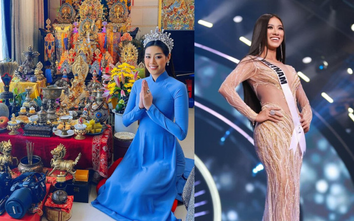 Đang yên đang lành, Khánh Vân bị chế ảnh làm trò mê tín để hại Kim Duyên 'out top' tại Miss Universe Ảnh 2