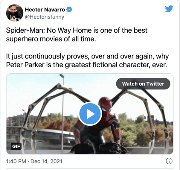 Spider-Man: No Way Home là một trong những bộ phim siêu anh hùng xuất sắc nhất mọi thời đại. Tác phẩm chứng tỏ vì sao Peter Parker là một trong những nhân vật giả tưởng tuyệt vời nhất.