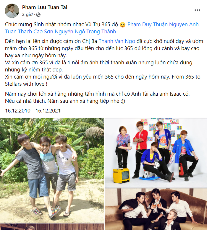 Bài viết trên trang cá nhân Isaac.