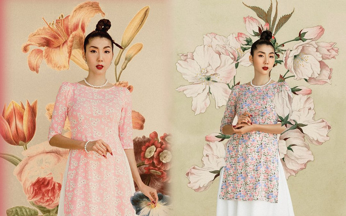 Siêu mẫu Ngọc Quyên trẻ trung như đôi mươi khi mix áo dài với chân váy xòe yểu điệu Ảnh 2