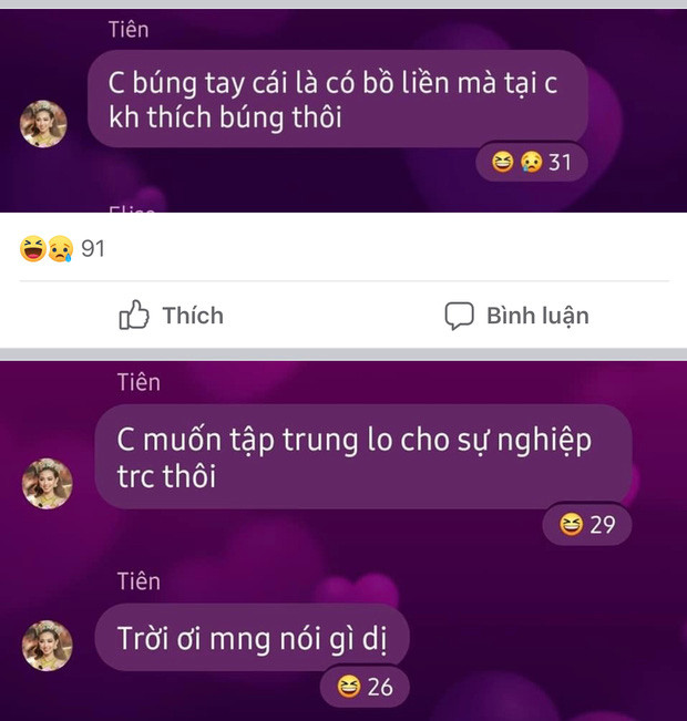 Đoạn tin nhắn tiết lộ lí do chưa có bồ của Thùy Tiên khiến dân tình cười ngả nghiêng.