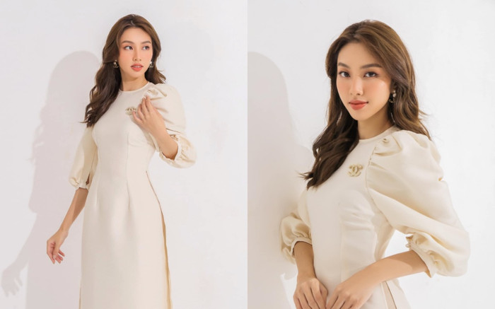 Miss Grand Thùy Tiên diện áo dài trên đất Thái, trẻ trung và đẹp thuần Việt Ảnh 2