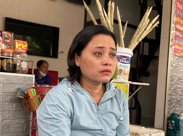 Chị Hường đau đớn chia sẻ về vụ việc.