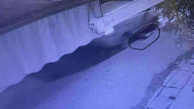 Hình ảnh chiếc ô tô gây tai nạn.