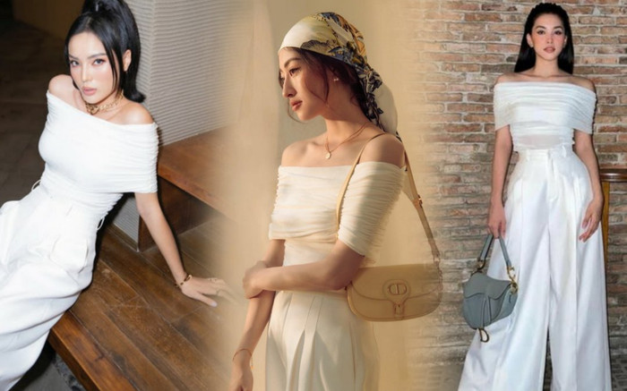 Đụng hàng cùng Tiểu Vy, Kỳ Duyên nhưng Lương Thùy Linh vẫn có cách để không 'chìm nghỉm' Ảnh 2