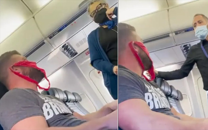 Nam hành khách bị đuổi khỏi máy bay vì đeo thứ này thay cho khẩu trang, phản ứng của mọi người gây sốc Ảnh 2