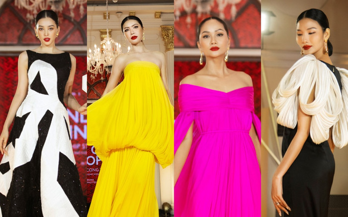 Tiểu Vy, Hoàng Thùy, H'Hen Niê, Minh Tú tụ hội trên một sàn diễn, trình catwalk ai hơn ai? Ảnh 2