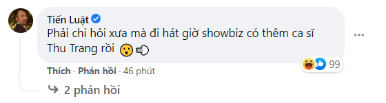 Bình luận của Tiến Luật bên dưới video.