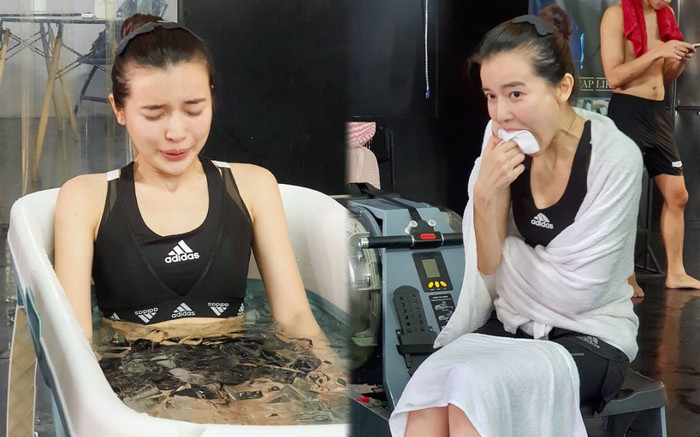 Cao Thái Hà thử thách ngâm đá và cái kết dở khóc dở cười Ảnh 2