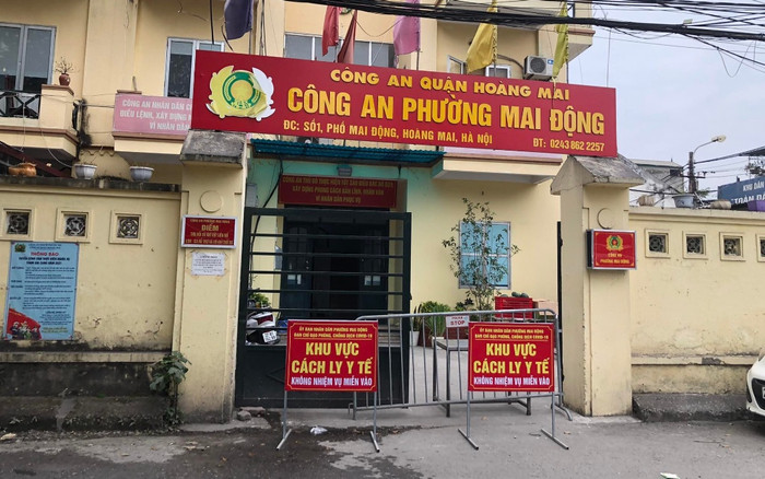 Sau khi phát hiện 4 ca dương tính, Hà Nội tạm phong toả một trụ sở công an phường Ảnh 2