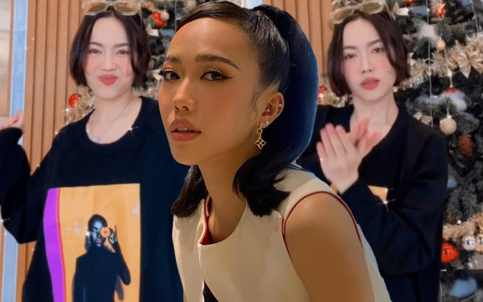 Diệu Nhi khiến fan 'cười ngất' khi bắt trend Giáng sinh: Từ vui tươi đến lầy lội đều 'cân tất' Ảnh 2