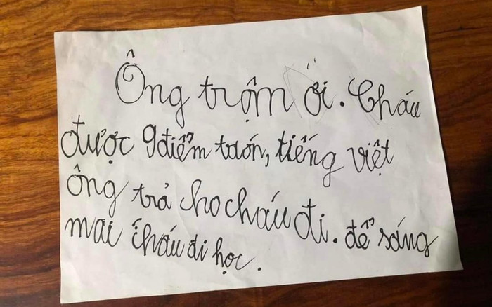 Cười ngất với tâm thư gửi 'ông trộm' của bé trai, dùng cả thành tích để 'mua chuộc' chiếc xe đạp bị mất Ảnh 2