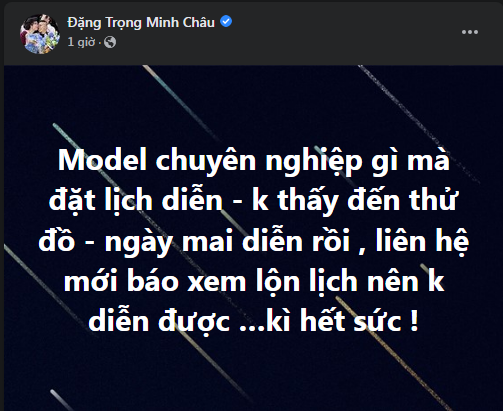 Quán quân người mẫu nổi tiếng bị NTK tố 'lật kèo' ngay trước ngày diễn, làm việc thiếu chuyên nghiệp Ảnh 1