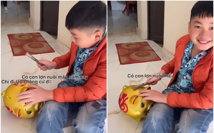 Clip: Bé trai đập lợn đất mua vàng làm quà cưới, rưng rưng nước mắt trước ngày chị gái về nhà chồng Ảnh 2