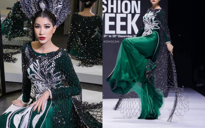 Trang Trần xử lý sự cố khi catwalk thế nào mà fan mỉa mai 'như gà mắc tóc' Ảnh 2