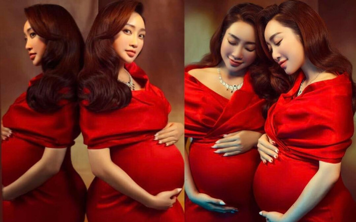 Bộ ảnh bầu cuốn hút của vợ Chi Bảo trước ngày lâm bồn Ảnh 2