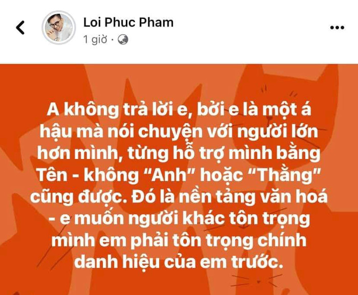 Một nhiếp ảnh gia nổi tiếng chuyên hỗ trợ cho các chân dài đăng bài 'ẩn ý' về một nàng Á hậu.