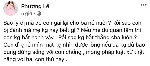 Hoa hậu Phương Lê lên tiếng bức xúc