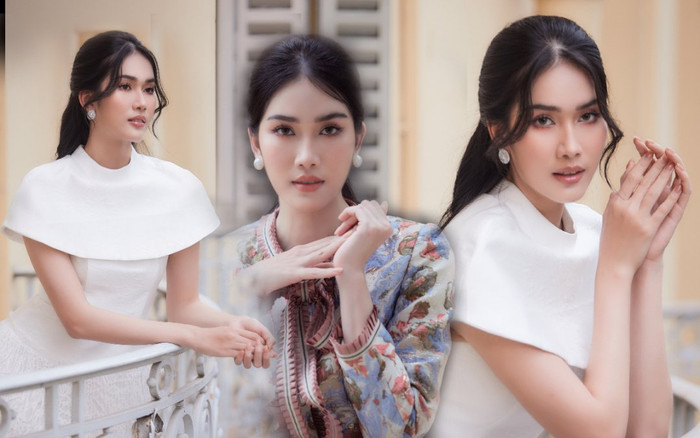 Á hậu Phương Anh ghi 10 điểm thanh lịch khi hóa nàng thơ dịu dàng e ấp Ảnh 2