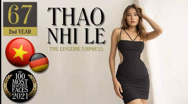 Thảo Nhi Lê là mỹ nhân Việt duy nhất lọt top 100 gương mặt đẹp nhất thế giới của năm nay.