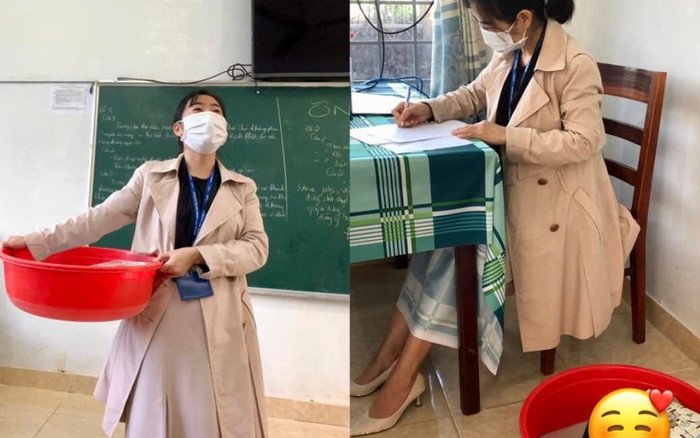 Không chỉ hội học sinh, cô giáo cũng bắt trend 'ngày không cặp sách' cực chất khiến ai nấy đều ngỡ ngàng Ảnh 2