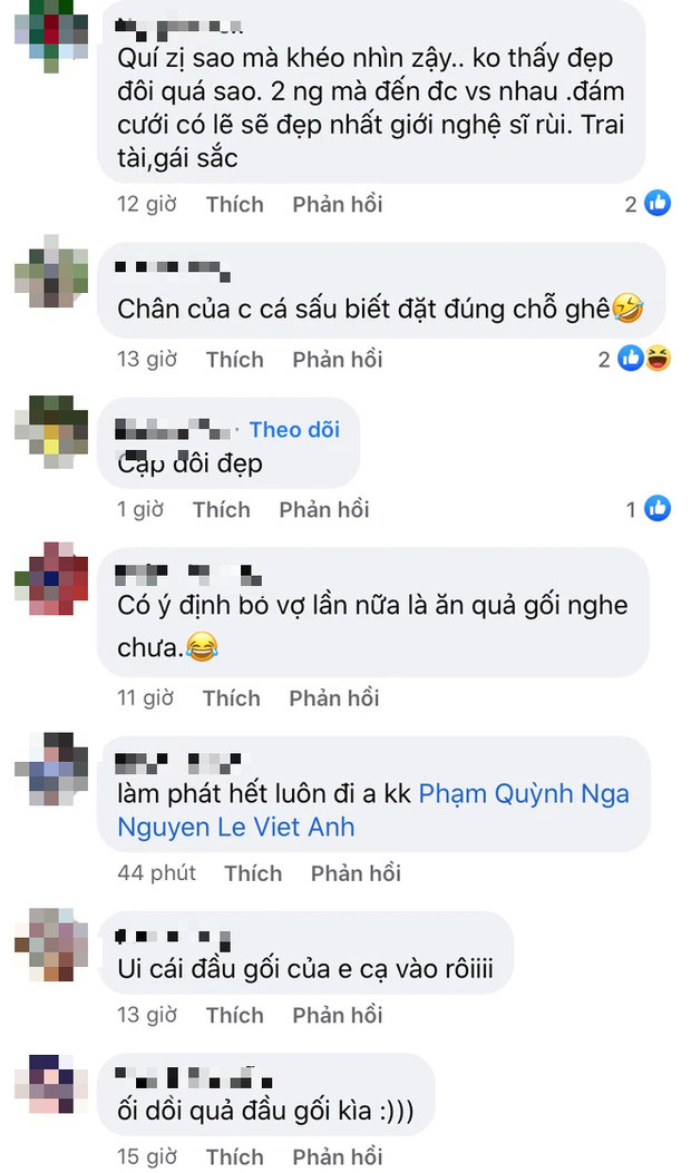 Quỳnh Nga bị chỉ trích khi bị netizen 'soi' tạo dáng chân sắp chạm vào phần nhạy cảm của Việt Anh Ảnh 3