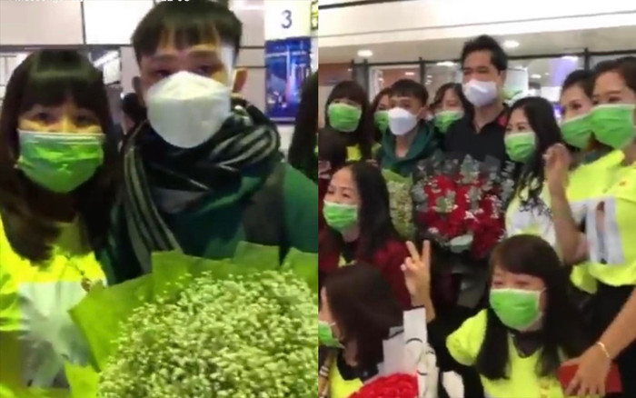 Hồ Văn Cường lần đầu xuất hiện trước fan, khuôn mặt đầy mệt mỏi sau chuyến bay dài Ảnh 2