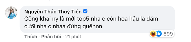 Minh Tú công khai người yêu, Hoa hậu Thùy Tiên liền 'spam' bình luận yêu cầu đàn chị cưới sớm Ảnh 3