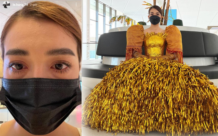 Á hậu Lệ Hằng mắt như sắp khóc, chân hằn đỏ tại Dubai khiến fan lo lắng Ảnh 2