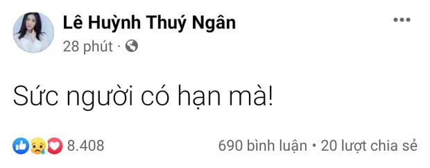 Thuý Ngân gây hoang mang với dòng trạng thái 5 chữ, khiến người hâm mộ vô cùng lo lắng Ảnh 2