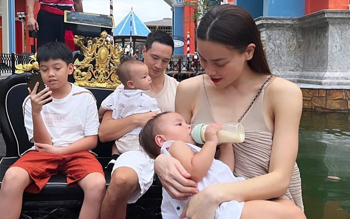 Hồ Ngọc Hà hôn Kim Lý nồng cháy khi đi du lịch, than thở về việc đẻ nhiều Ảnh 2