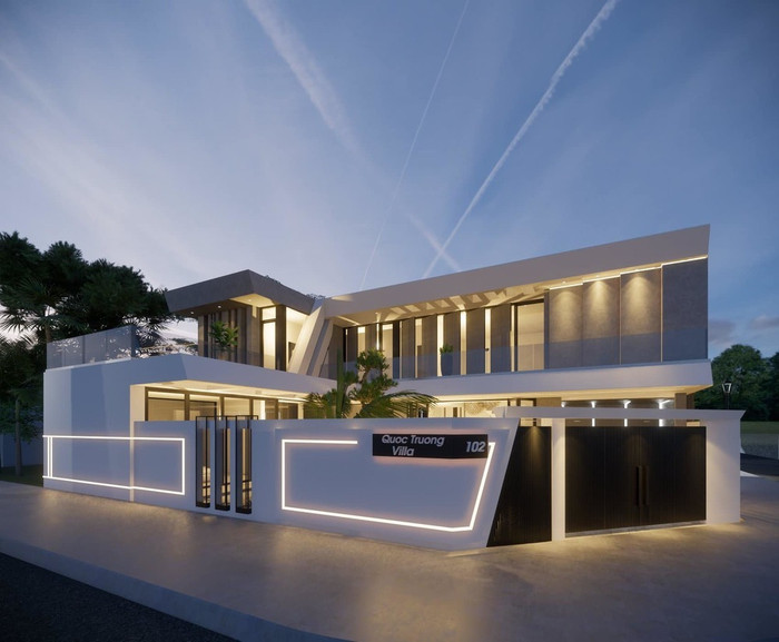 Bản vẽ căn villa từng được Quốc Trường chia sẻ hồi tháng 4/2021.