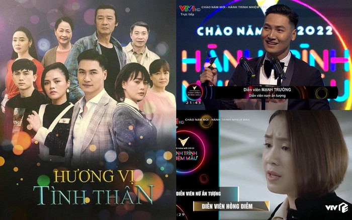 VTV Awards 2021: 'Hương vị tình thân' là phim ấn tượng nhất, Mạnh Trường - Hồng Diễm được vinh danh Ảnh 2