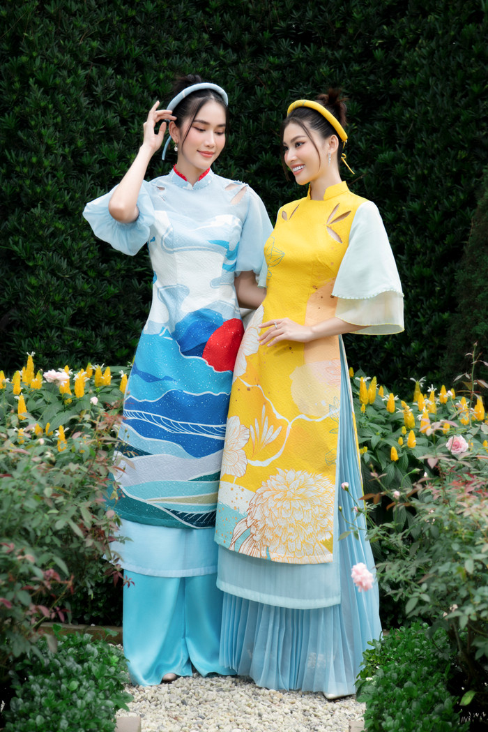 Á hậu Phương Anh - Ngọc Thảo đẹp ngây ngất tim fan với tà áo dài cách tân quyến rũ Ảnh 7