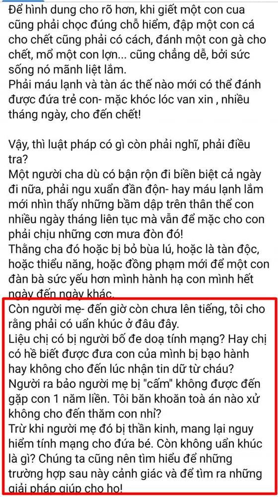 Chia sẻ gây tranh cãi của Hà Anh xung quanh vụ bé gái 8 tuổi nghi bị bạo hành đến tử vong.