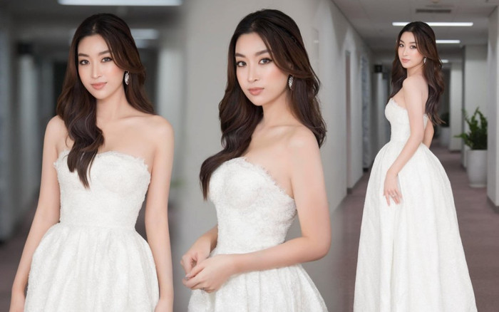 'Nàng thơ' Đỗ Mỹ Linh xinh đẹp tựa công chúa bước ra từ cổ tích với váy trắng tinh khôi Ảnh 2