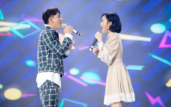 Song ca cùng nhau trong ca khúc đầy ngọt ngào, Diệu Nhi đã làm gì khiến Issac không thể hát được thế này? Ảnh 2