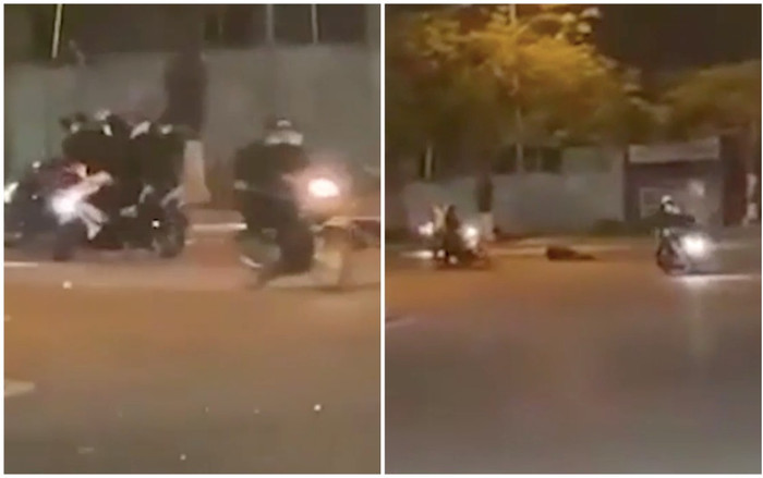 Công an xác minh clip kinh hoàng nhóm côn đồ 'đất Cảng' mang theo 'đại đao' đánh gục thanh niên Ảnh 2