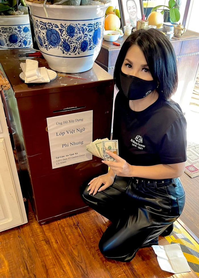 Vợ cũ Bằng Kiều cảm ơn khán giả đã quyên góp cho quỹ xây dựng lớp Việt ngữ Phi nhung.