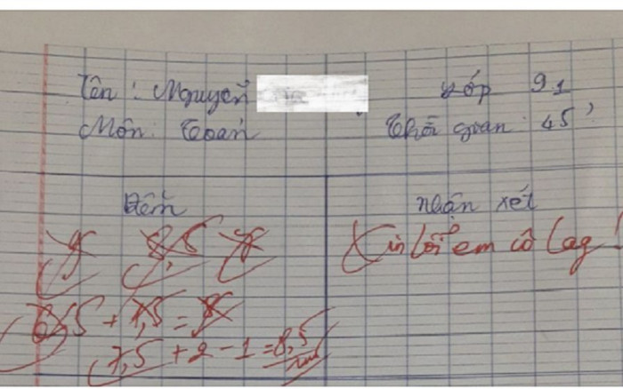 Màn chấm điểm 'cồng kềnh' đến từ giáo viên khiến hội học trò cười ngất Ảnh 2