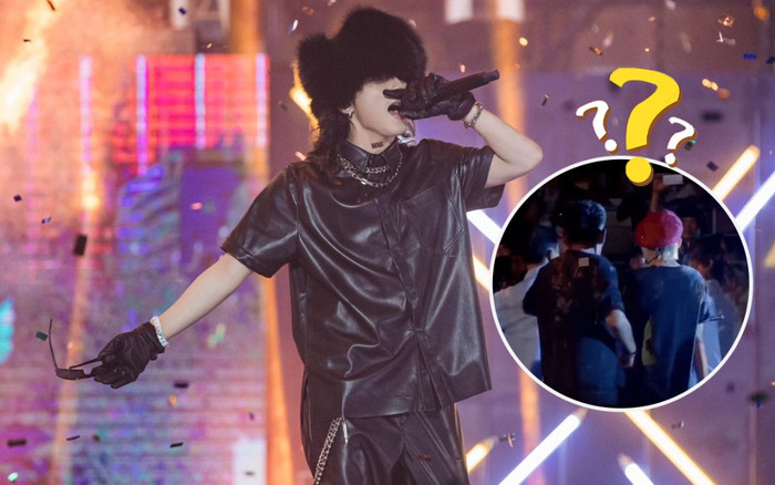 Đang hát thì bị khán giả 'tấn công' khiến bảo vệ 'đỡ không nổi', Sơn Tùng có phản ứng đầy bất ngờ Ảnh 2