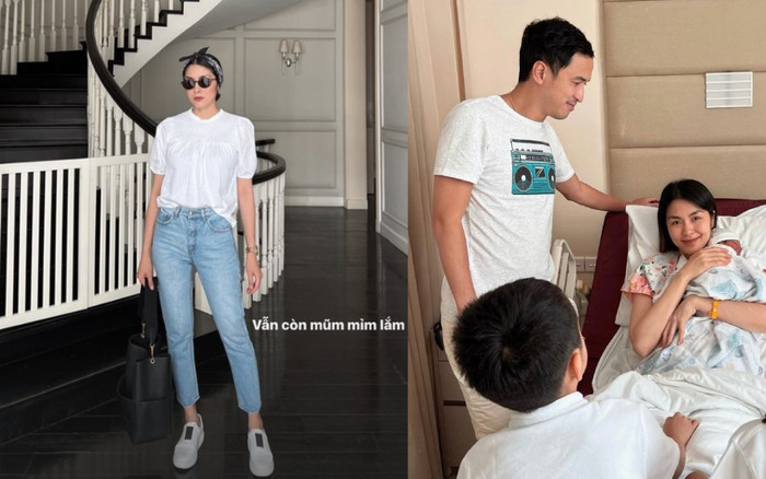 Tăng Thanh Hà lần đầu lộ diện sau khi sinh con thứ 3, tự thừa nhận vẫn còn mũm mĩm Ảnh 2