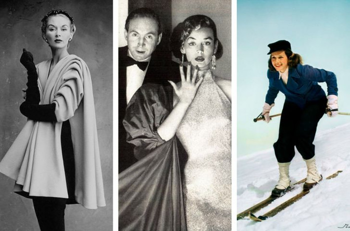 Những tên tuổi lớn trong lĩnh vực người mẫu thời trang bắt đầu nổi lên vào những năm 40. Lisa Fonssagrives (trái), người có sự nghiệp khởi sắc vào những năm 40, là một người mẫu thời trang Thụy Điển được mệnh danh là siêu mẫu đầu tiên.