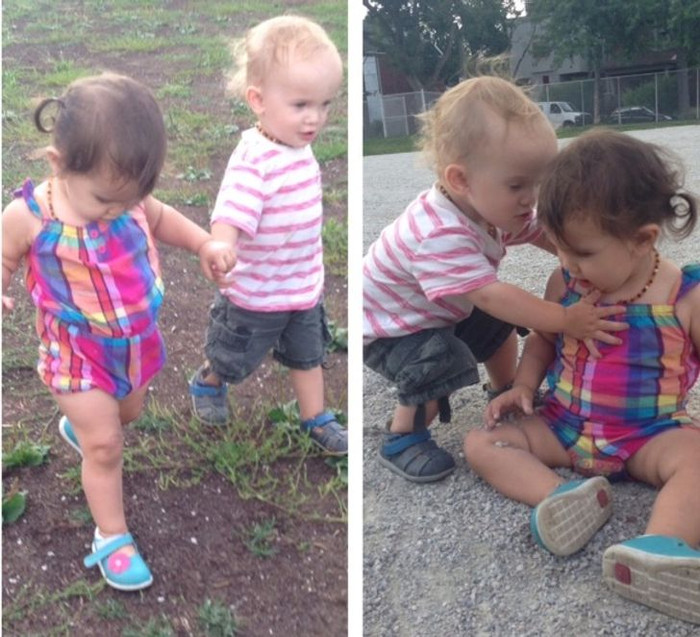 Con gái và con trai của một đôi bạn thân luôn quấn quýt dành tình cảm cho nhau kể từ khi những đứa trẻ chào đời.