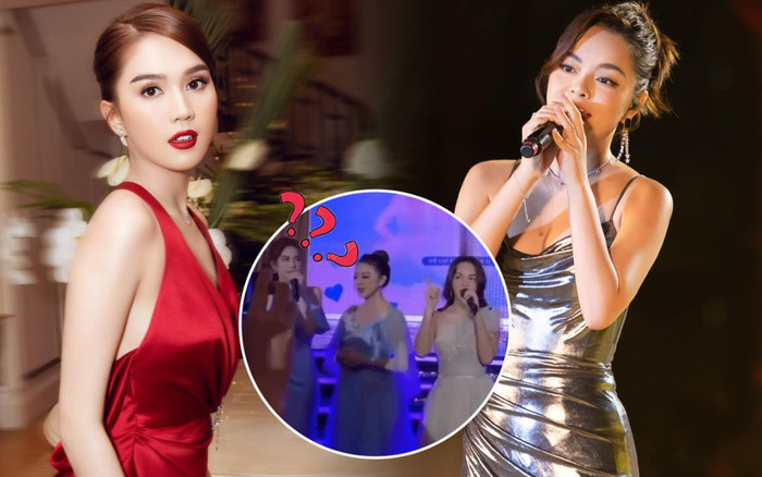 Gặp phải sự cố âm thanh khi hát cùng nhau, Phạm Quỳnh Anh và Ngọc Trinh liền xử lý trong 'tích tắc' Ảnh 2